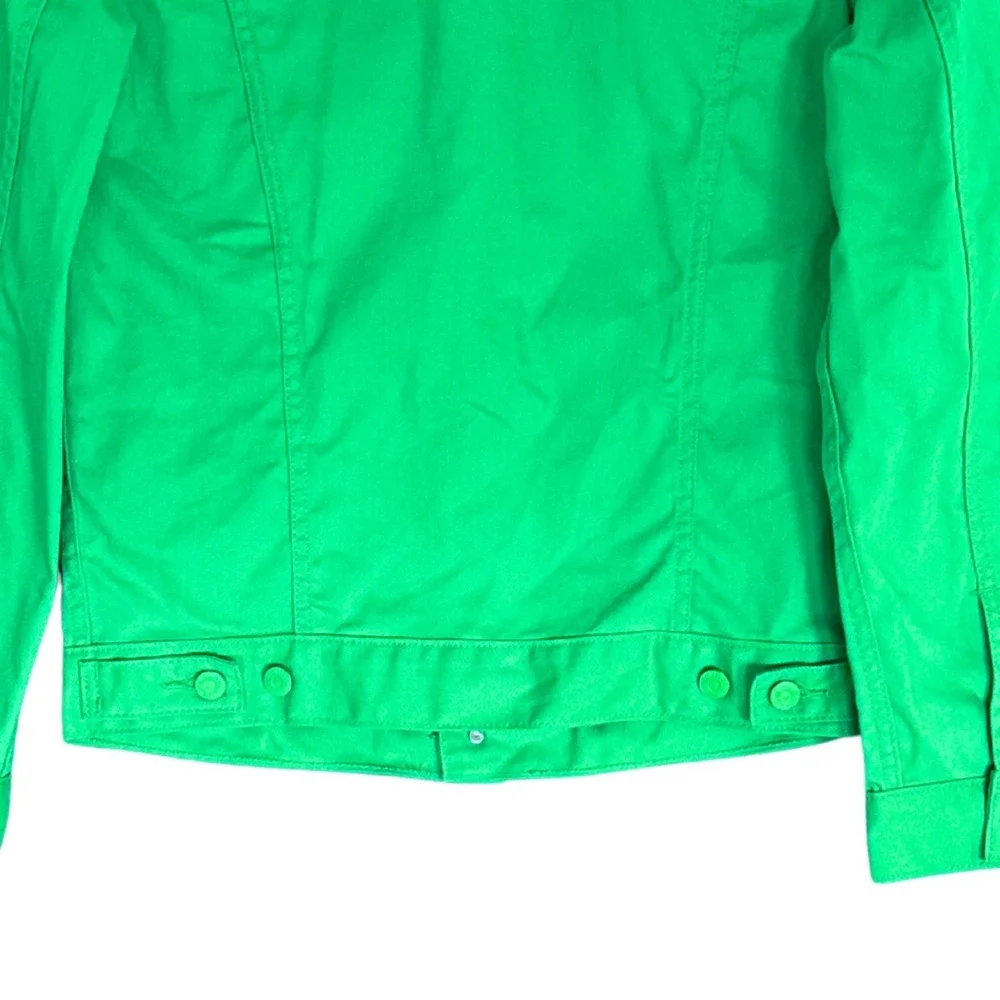 RARE Levis Limited Edition Trucker Jacket Mens M Neon Green Denim